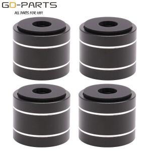 30x25mm 가공 된 솔리드 알루미늄 절연 피트 패드 스탠드 콘 댐퍼 Hifi 오디오 DAC 턴테이블 라디오 CD  스