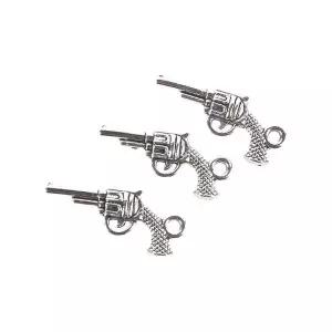 [셀러에이드]리볼버 실버 목걸이 키링 액세서리 펜던트 부자재