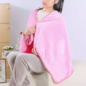 똑딱이 극세사 망토 담요 70x130 캠핑용