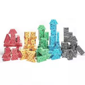 돌아기블럭 종이벽돌 상자 블럭쌓기 집중력 집만들기 교육기관