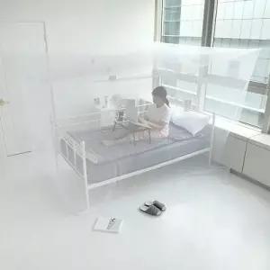 침대 모기장 텐트 사각 에어 침대모기장