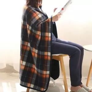 빅사이즈 극세사 똑딱이 망토 담요_24116233