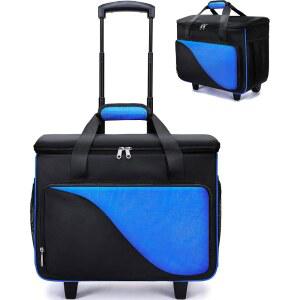 바퀴가 달린 컨버터블 볼링백 - 공 1개 또는 2개용 롤러백 EVA 폼 볼컵 볼링 액세서리용 롤링 토트 청소년 및 성인을 위한 선물