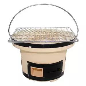 일본 미니 불판 석쇠 플레이트 녹색 세라믹 구이 규카츠