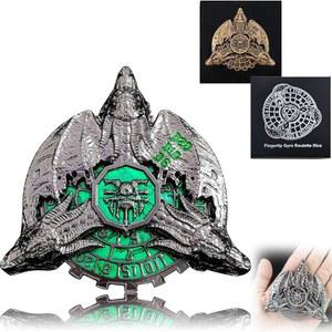 DND용 가디언 드래곤 룰렛 스피너, 선물 테이블 D&D 메탈릭 세트, 케이스가 게임용 (블랙 RPG 7-in-1 그린) 게임 포함된 던전과 롤플레잉 주사위