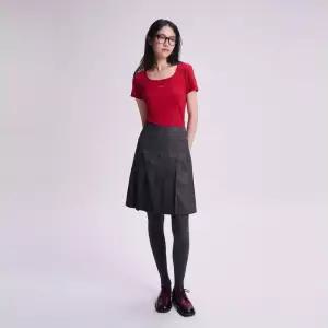 [백화점 정품] 빈폴 레이디스 [B. my] 슬림핏 반소매 티셔츠 레드 BF4842N016