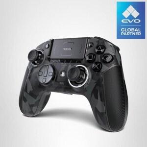 나콘 레볼루션 5 프로 공식 라이선스 PS5 / PS4 / PC용 플레이스테이션 무선 게임 컨트롤러 - 홀 효과, 트리거 스톱, 매핑 가능한 버튼, 블루투스 오디오 - 어반 카모