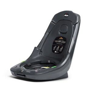 치코 Fit360 회전형 컨버터블 카시트 베이스, 카시트용 추가 레버락 설치 | 무연탄 / 그레이