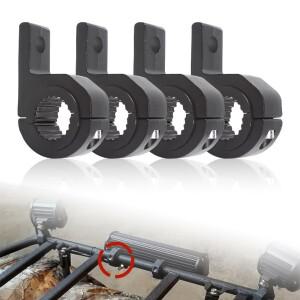 범용 자동차 바이크 오토바이 LED 헤드라이트 클램프 브래킷 튜브 키트 1/2/4개 트럭 ATV 작업등 장착