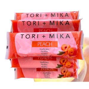 토리 미카 파라핀 왁스 리필, 목욕용 6파운드 향 블록, 손 발 건조 피부용 머신 근육과 (피치, 6파운드)