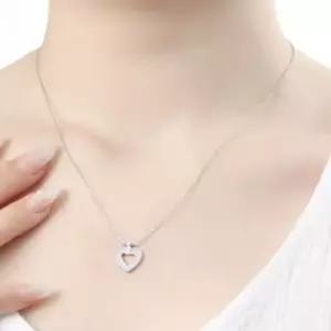 비쥬홀릭실버925백금도금유니크하트목걸이 목걸이 패션목걸이 은목걸이 925실버목걸이 도금목걸이