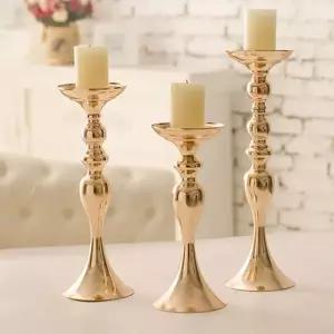 북유럽풍 CJS526S0 골드 철제 캔들홀더 촛대