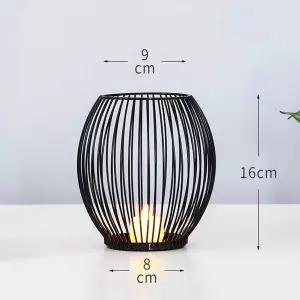 블랙 DUB976L9 철제 캔들 티라이트 홀더 소(S)