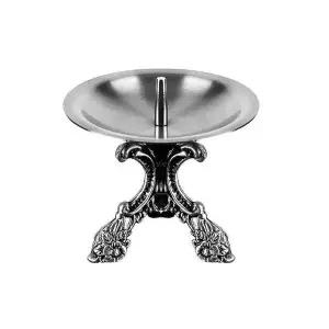 촛대 BIZ118U8 홀더 삼각 초받침대-주석 약10x9cm