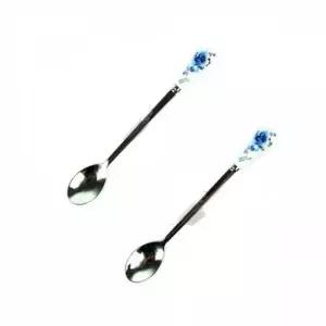 WL 블루 컬러 티스푼 2P 10세트 디저트스푼 과일스푼