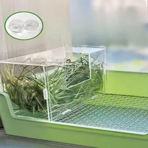 토끼 건초렉 친칠라 아크릴 동물 반려 통