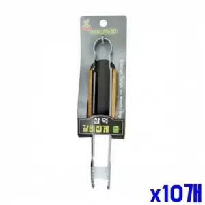 [오너클랜]WL 미끄러지지 않는 나무손잡이 고기 집게 중 X10개