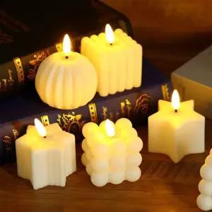 led UST699I6 감성 예쁜 장식 소품 미니 조명 촛불 캔들 2종세트