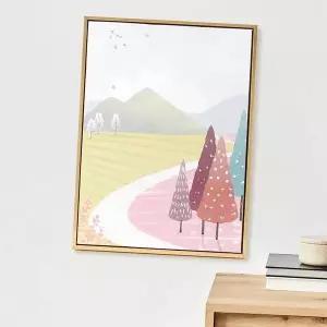 일러스트 RFD221R1 캔버스 액자 풍경F 30x40cm 북유럽