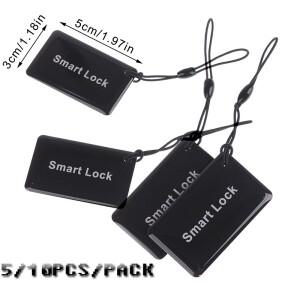 5/10Pc 1024(비트) 블랙 13.56Mhz IC 카드 전자 스마트 도어 잠금 디지털 지문 장치 소형 RFID 해제