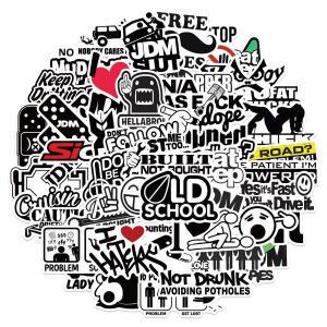 재미있는 자동차 스타일링 JDM 스티커, 스케이트보드 수하물 범퍼 자전거 오토바이 멋진 비닐 데칼 폭탄 선