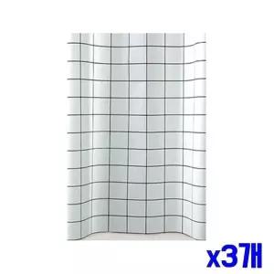 북유럽풍 욕실용커튼 체크 샤워커텐 샤워커튼 x3개 (WFGU4WY)
