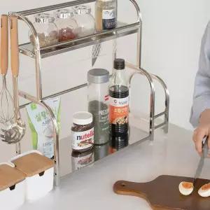 주방 XOB565V3 수납 정리 키친렉 양념통 정리대 스텐 선반