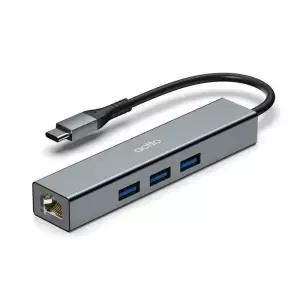 [룽스]유선 랜카드 USB 멀티 허브 랜선허브 3포트 HUBL-05