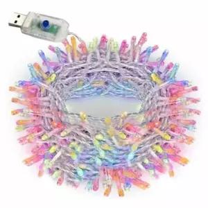 트리전구 EGI451D0 컬러색 200구18M 캠핑감성조명 와이어전구