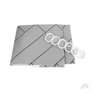 욕실커튼 방수 EVA 샤워커텐 불투명 욕실커텐 그레이 (WFGTJ2M)