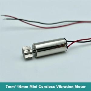 미니 소형 코어리스 진동 모터 원통형 편심 휠 DIY 장난감 마사지기 7mm x 16mm DC 3V 3.7V