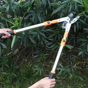 [룽스]라쳇 가위 굵은가지 조경 양손전지가위 양손 4단