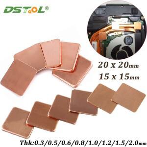 노트북 구리 시트 플레이트 스트립 심 열 패드 방열판 GPU CPU 칩 RAM 냉각 Thk 0.3/0.5/0.6/0.8/1/1.2/1.