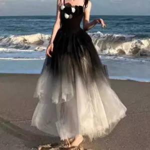 파티 드레스 셀프 웨딩 스냅 셀프웨딩 무대 이브닝 예식