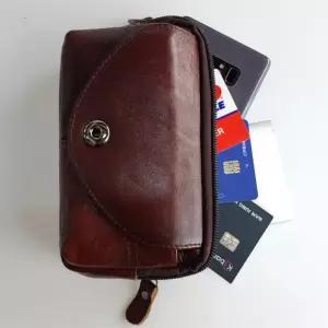 벨트부착형 핸드폰 가죽파우치 17x11 스마트폰수납 폰가방