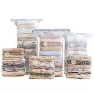 압축 보관 이불 팩 중형 50x70 용량 주머니 (WFKI1QY)