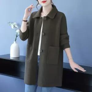 블랙팬서 여성 가을 겨울 모직 코트 예쁜 하프 빅사이즈 OPH4