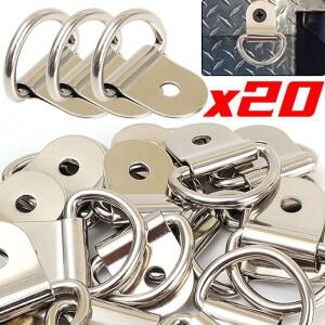 20/10개 D형 풀 훅 다운 오토 앵커 링 스틸제 화워터 트럭 트레일러 차량 RV 보트 액세서리용