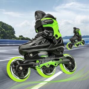 성인 남녀 공용 3륜 인라인 스케이트 전문 스피드 롤러 초보자 프리스타일 슈즈 대학