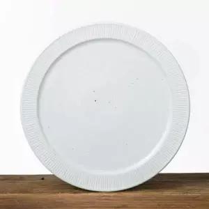 이천도자기 372FTY09 달 화이트 원형 접시 3호 28cm 도자기