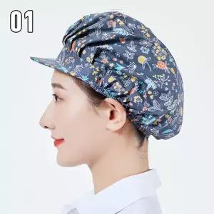 조리복 셰프복 요리복 주방복 주방 작업복 프린팅 된 요리사 모자 레스토랑 방진 요리 호텔 웨이터 챙 위생