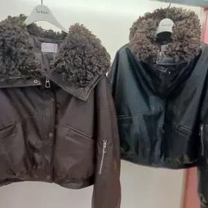 Latium HC06 루즈핏 안감 패딩 라이더 양모하이넥 집업 가죽 점퍼형 울 쟈켓  T2