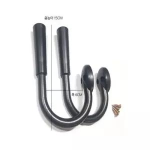 커텐장식 베이직커튼고리 고정고리 원룸 대형2매1세트 베이직 다용도걸이 대형