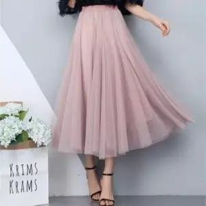 치마 쉬폰롱스커트 쉬폰주름스커트 밴딩 쉬폰 스 WFLREHU