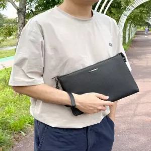 남성 세련된 디자인 비즈니스백 클러치백 소사이즈) 가죽가방 남성백팩