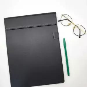 문서홀더 인조가죽 A4바인더 클립보드자석 식당메뉴판 카페 서류받침대 A4