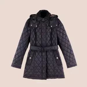 [버버리] 헤밍필드 여성 후드 퀼팅 자켓 블랙 81191331