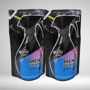 페브리즈 섬유탈취제 리필 포맨 쿨아쿠아향 320mlx2개 옷탈취제 장방제 냄새제거 옷장 장냄새 천연 침구 빨