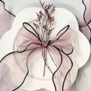 쉬폰리본 앙금 포장용생일축하리본 선물 포장끈 선물끈 예쁜 장식 포장용