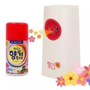 산도깨비 자동향분사기 향기속으로 센서형+리필 1개 음식점 화장실 실내방향제 탈취제냄새탈취재 제거 공기